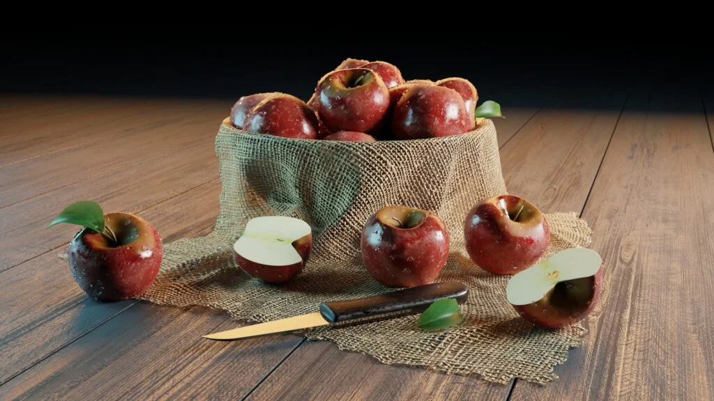 Bowl full of red apples