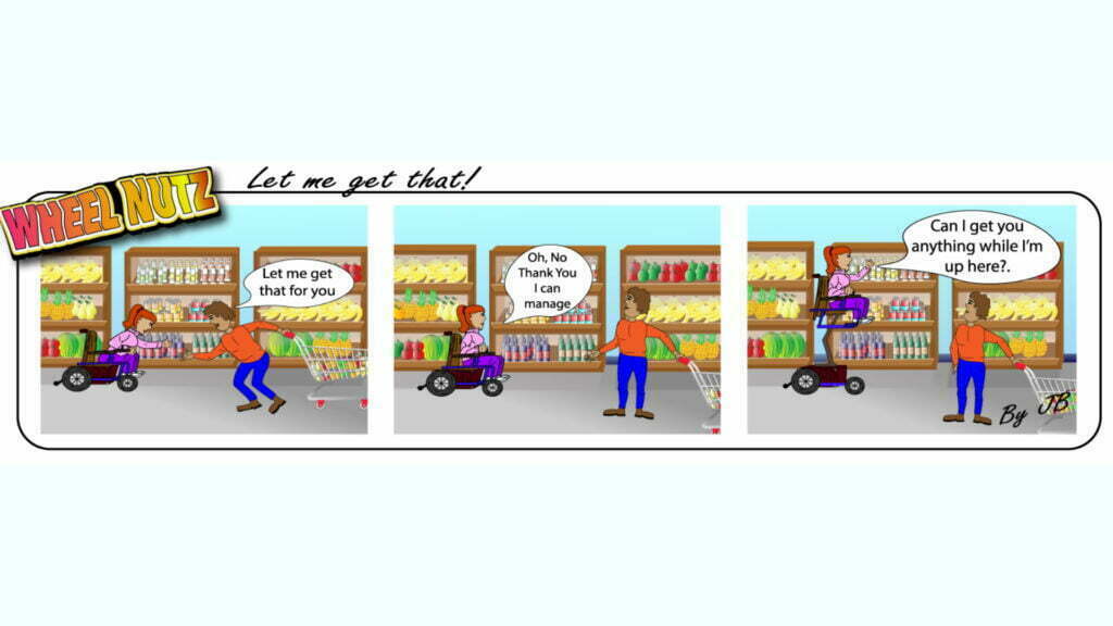 Comic strip about public trying to be helpful but can make things worse