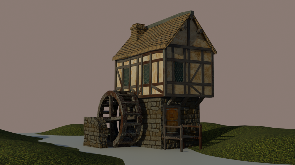 3D model of a medieval house